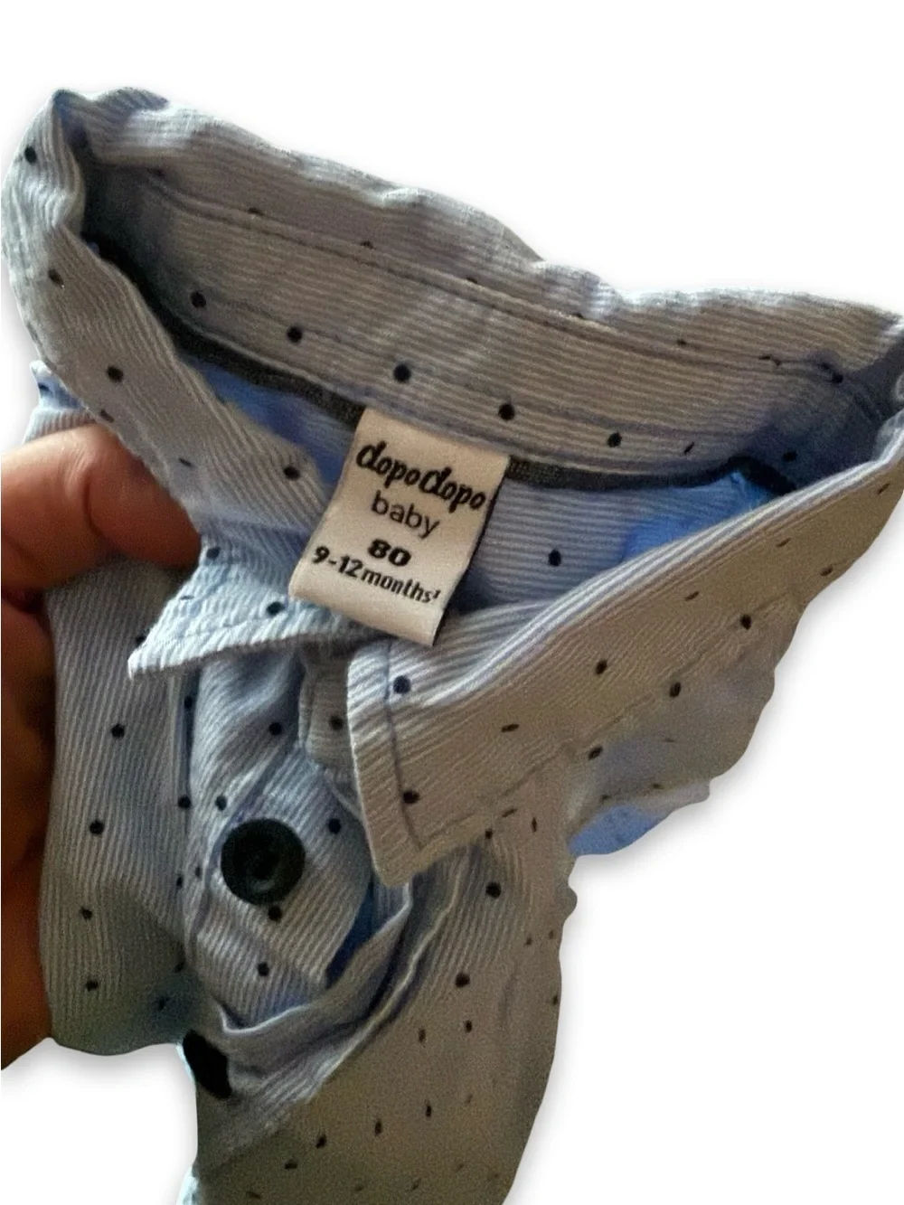 Polka Dot Button-Up Shirt Size: 9-12M